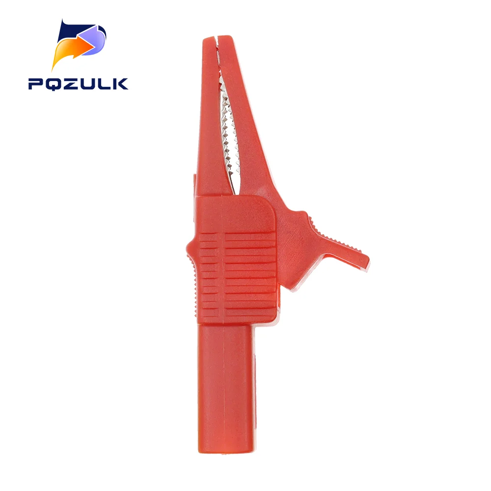 

5 шт., сверхмощный зажим типа «крокодил», безопасный медный зажим «крокодил», тестовые зажимы для мультиметра с гнездом типа «банан» 4 мм, 32 А, 1000 В