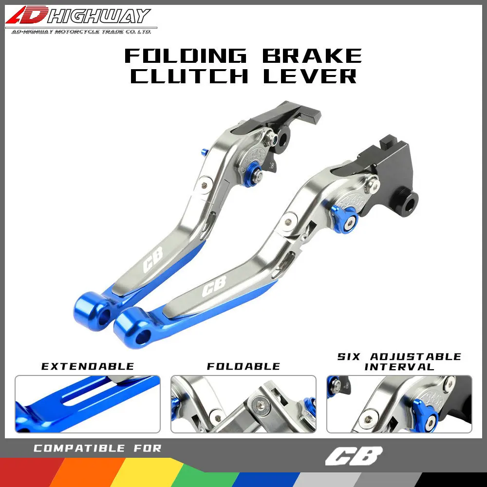 

20 Colors CNC Aliuminum Adjustable Extendable Folding Brake Clutch Levers For HONDA CB600F CB 600 F 2007-2013
