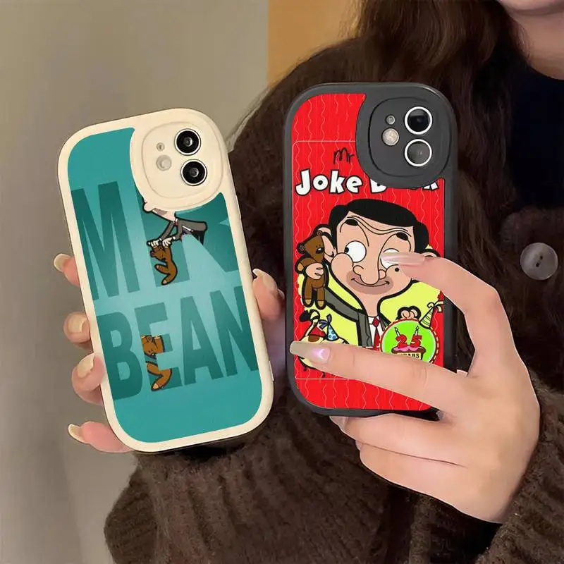 

M-Mr-B-Bean Funny Cartoons Phone Case Hard Leather for iPhone 13 12 Mini 11 14 Pro Max Xs X Xr 7 8 Plus 6 6s Se silicone Cover