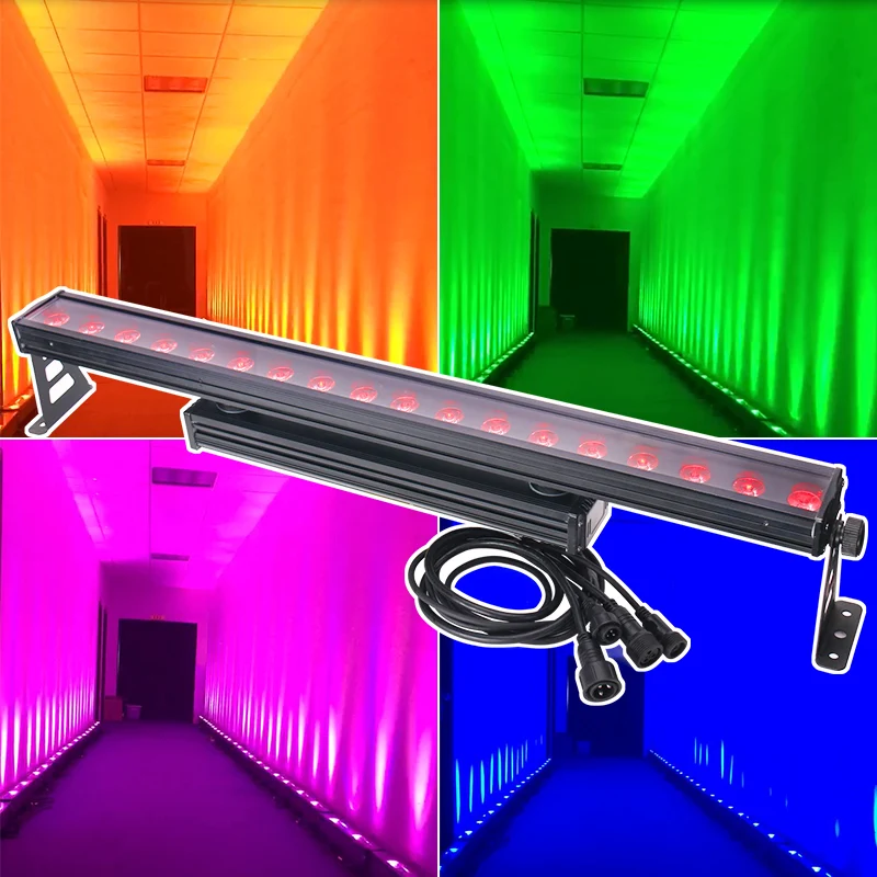 

Waterproof Wall Washer Light IP65 18*12w 4in1 Outdoor Wall Washer For High Rise Building