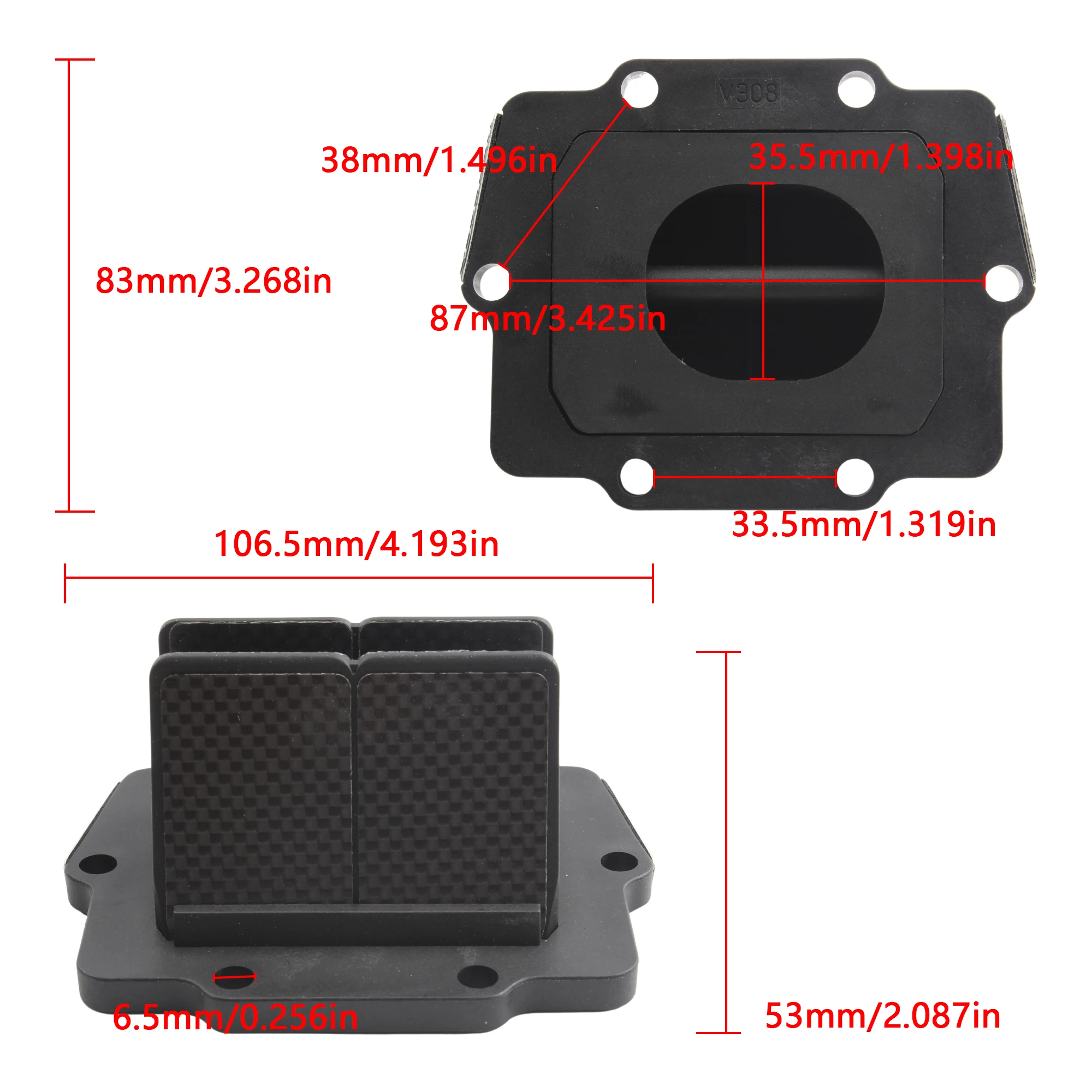 Мотоциклетный язычковый клапан V380A для Kawasaki KX250 1987-2004 Vforce 3 блок система