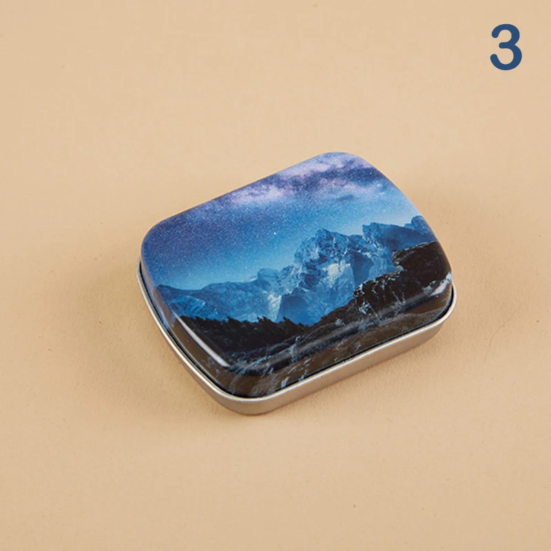 

Миниатюрная жестяная коробка BIGHSM с цветочным рисунком