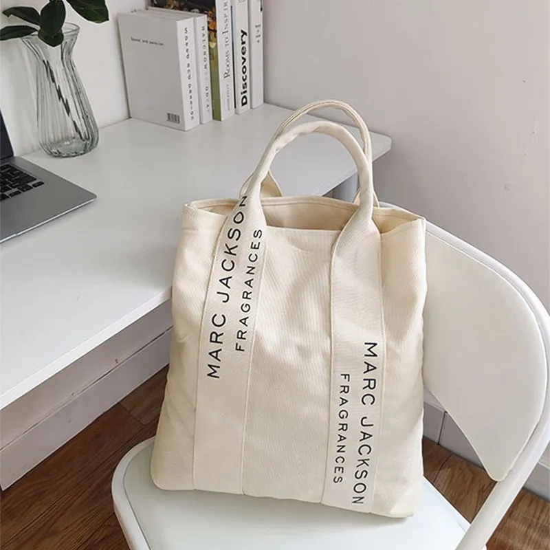 

2023 New Canvas Bags Solid color Fashion simple Design High quality large capacity SOFT Literary casual style school Tote bags