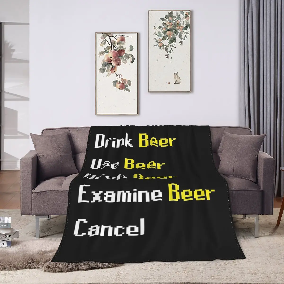 Одеяла Runescape для пива мягкое теплое Фланелевое покрывало кровати гостиной