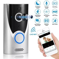 waterproof m16 wifi doorbell smart video door chime 720p wireless intercom fir alarm ir night vision ip camera no battery