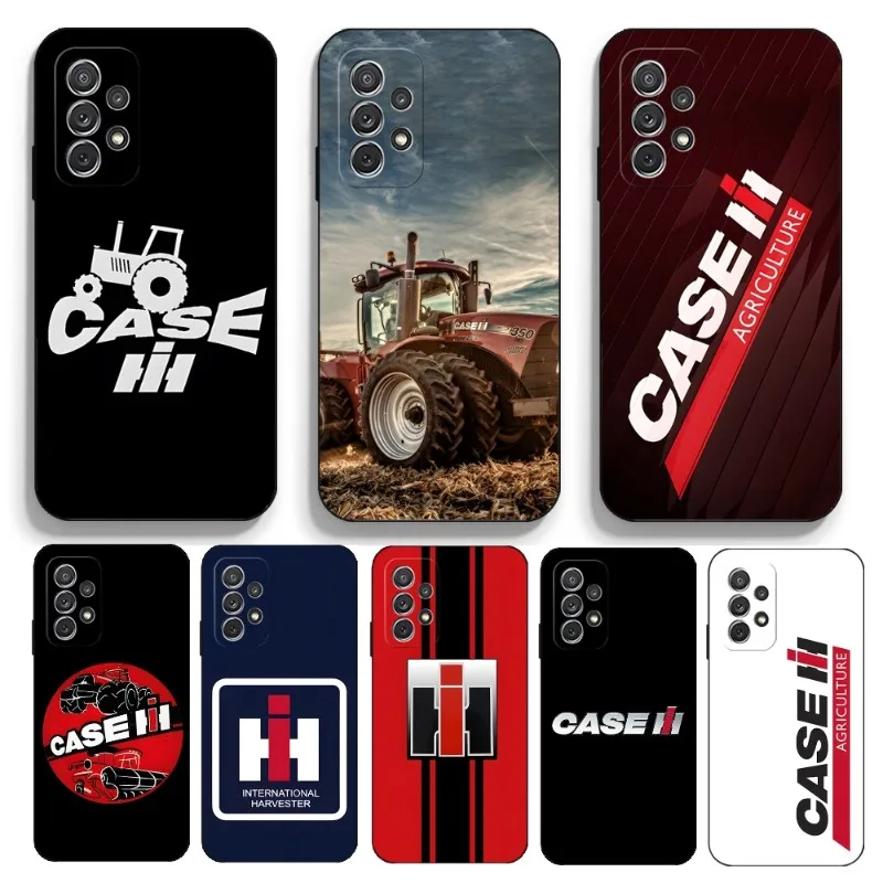 

CASE IH Tractor Phone Case For Sumsung S23 S22 S21 Plus Ultra A13 A23 A33 A53 A52 A51 A22 A30 A32 A50 Black Soft Cover