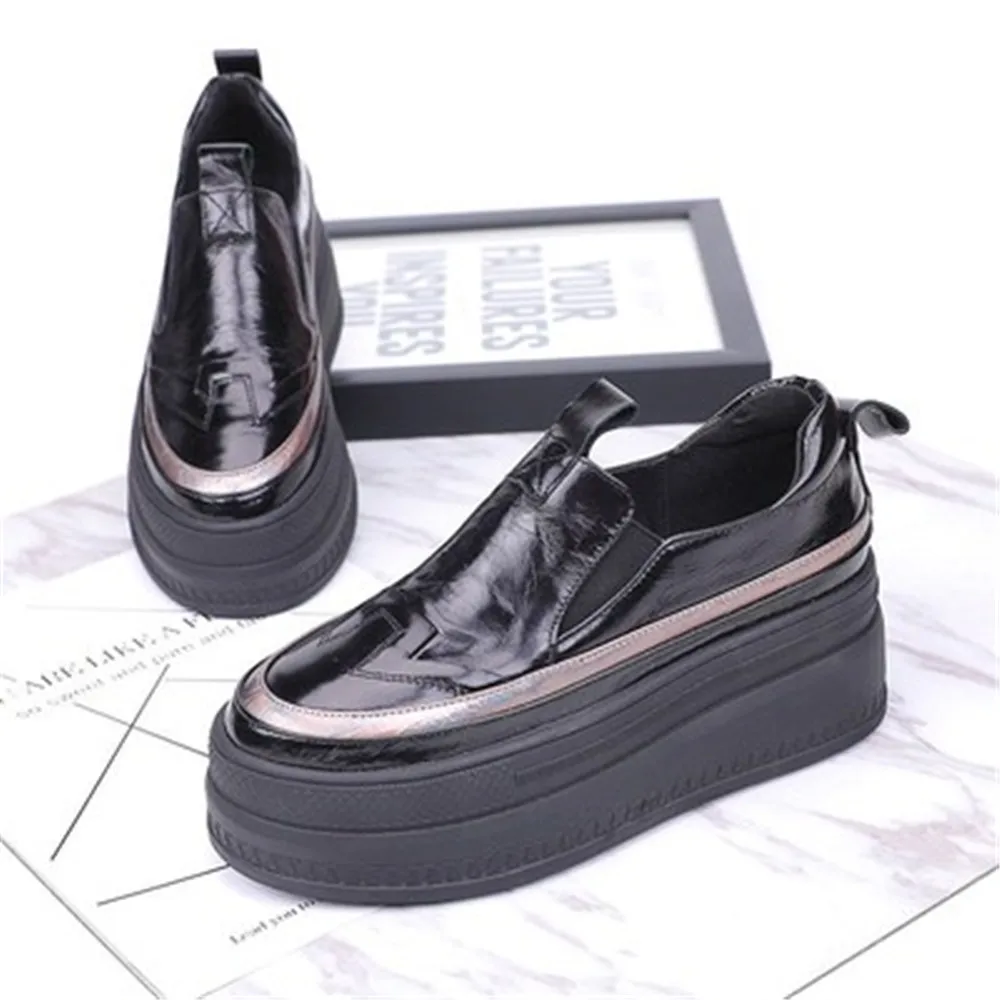 

Женские кроссовки на высокой платформе, повседневные сетчатые кроссовки на танкетке 6 см, сезон весна 2022