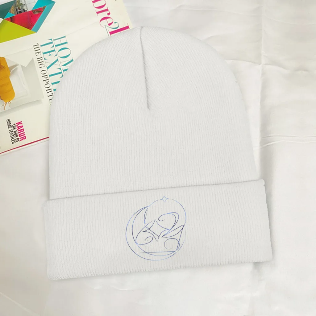 

Mona Constellation Skullies Beanie Genshin Impact Online Role Playing Game Knitted Bonnet Girls Boys Cap Brimless Elastic Hats