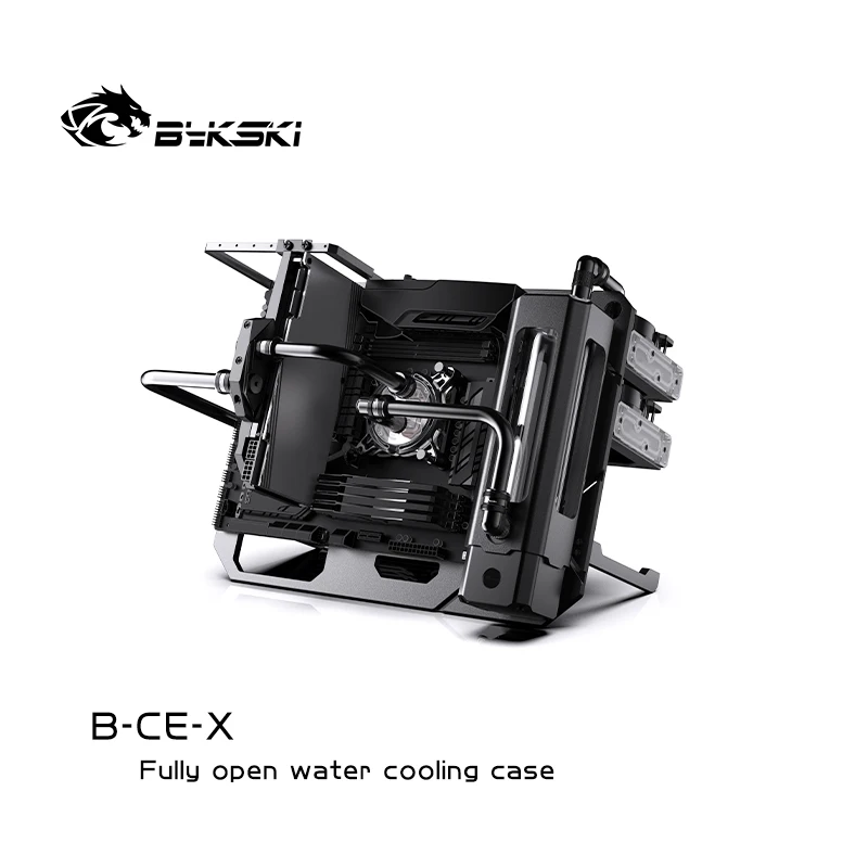 Granzon B-CE-X Open Frame Chassis Distro Plate Water Cooling Computer Case Vertical Horizontal, DIY Display