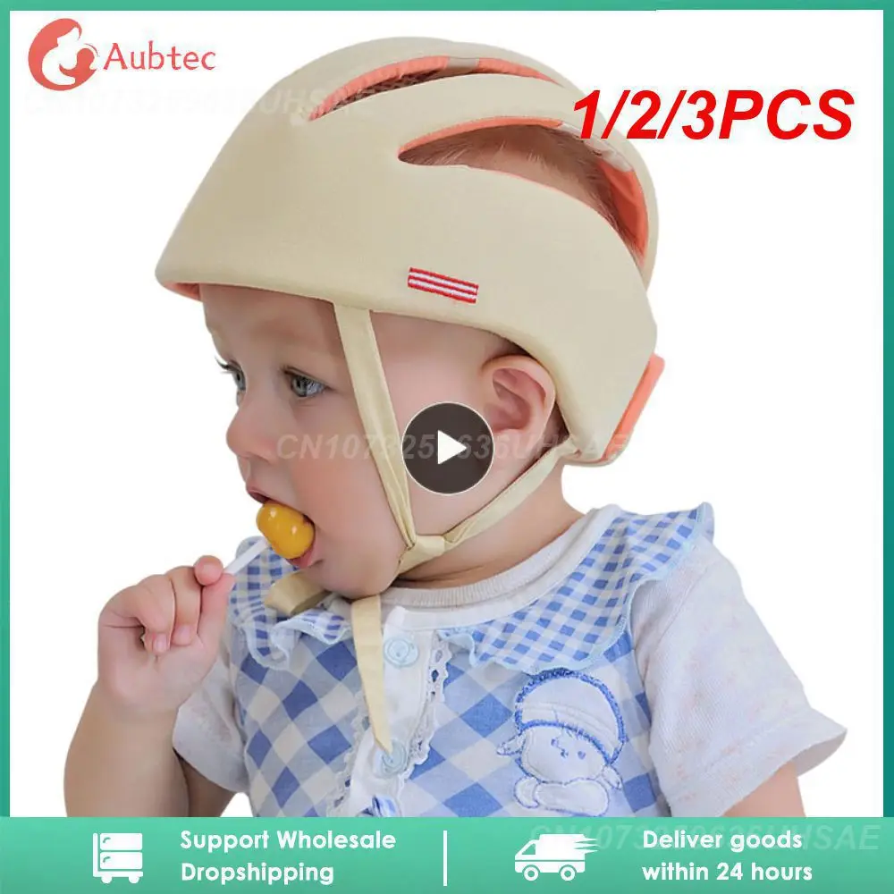 

1/2/3PCS Toddler Hat Baby Safety Protective Infant Helmet for Kids 1-3 Years Old Boys Girls Hats Adjustable Anti-Collision
