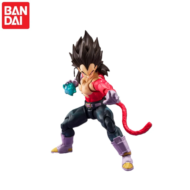 Фото В наличии! 100% оригинальные фигурки Bandai S.H.Figuarts Dragon Ball GT Super Saiyan 4 Vegeta, аниме-фигурки, модели, игрушки, подарки. №3