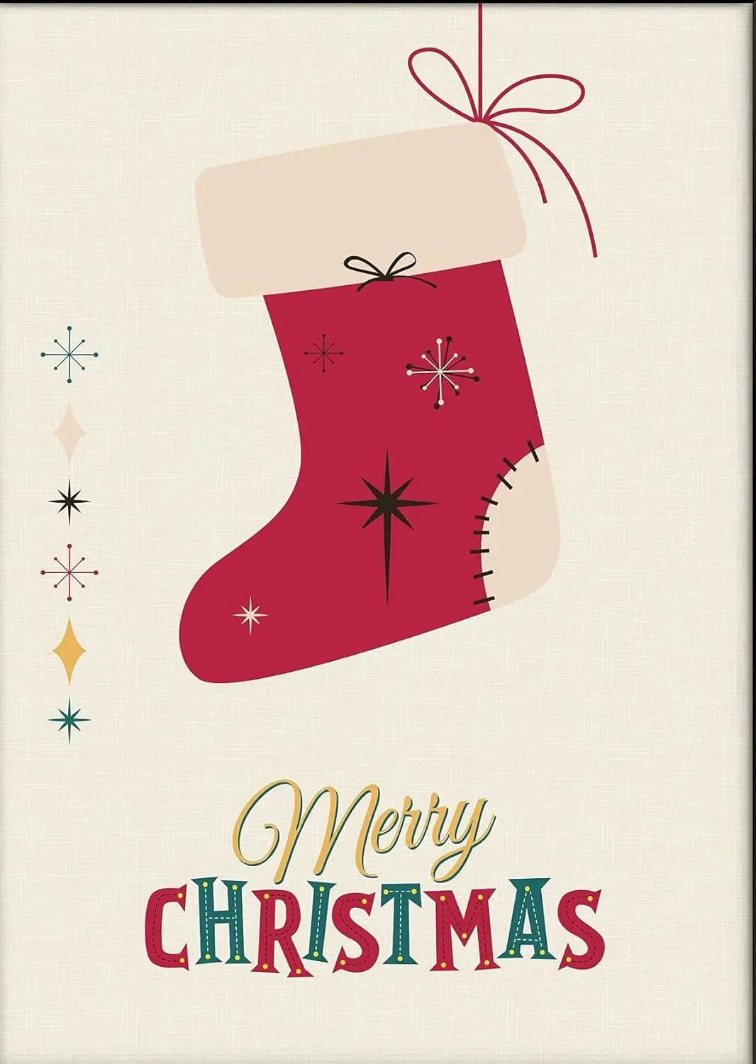 Metl Sgn Chrstms Wll rt Prntng Набор постеров на Хэллоуин 8x12nch