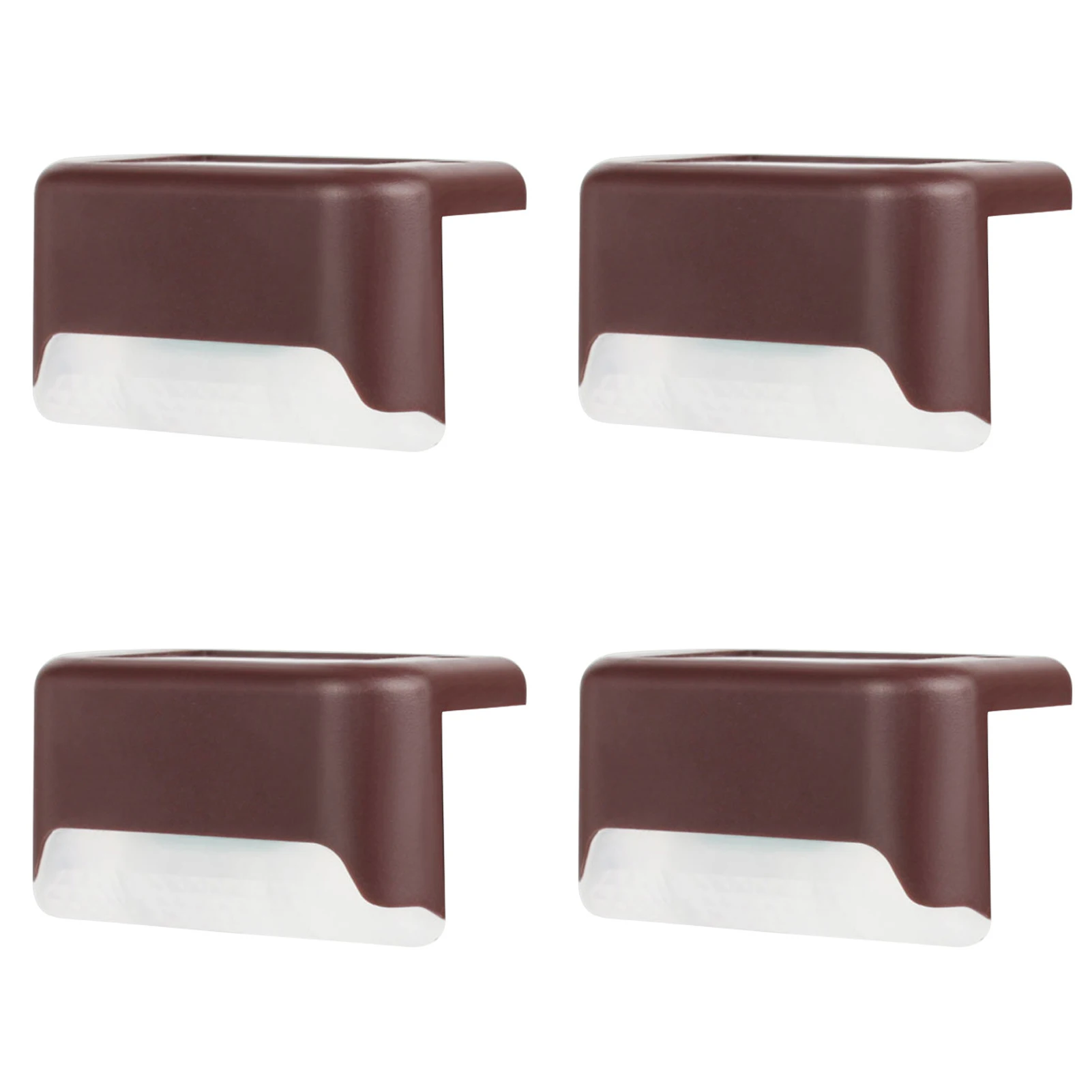 

4pcs/pack Stair Step Solar Powered Fence IP65 Waterproof Yard Patio Steady On Deck Light Landscaping Pathway Outdoor Railing