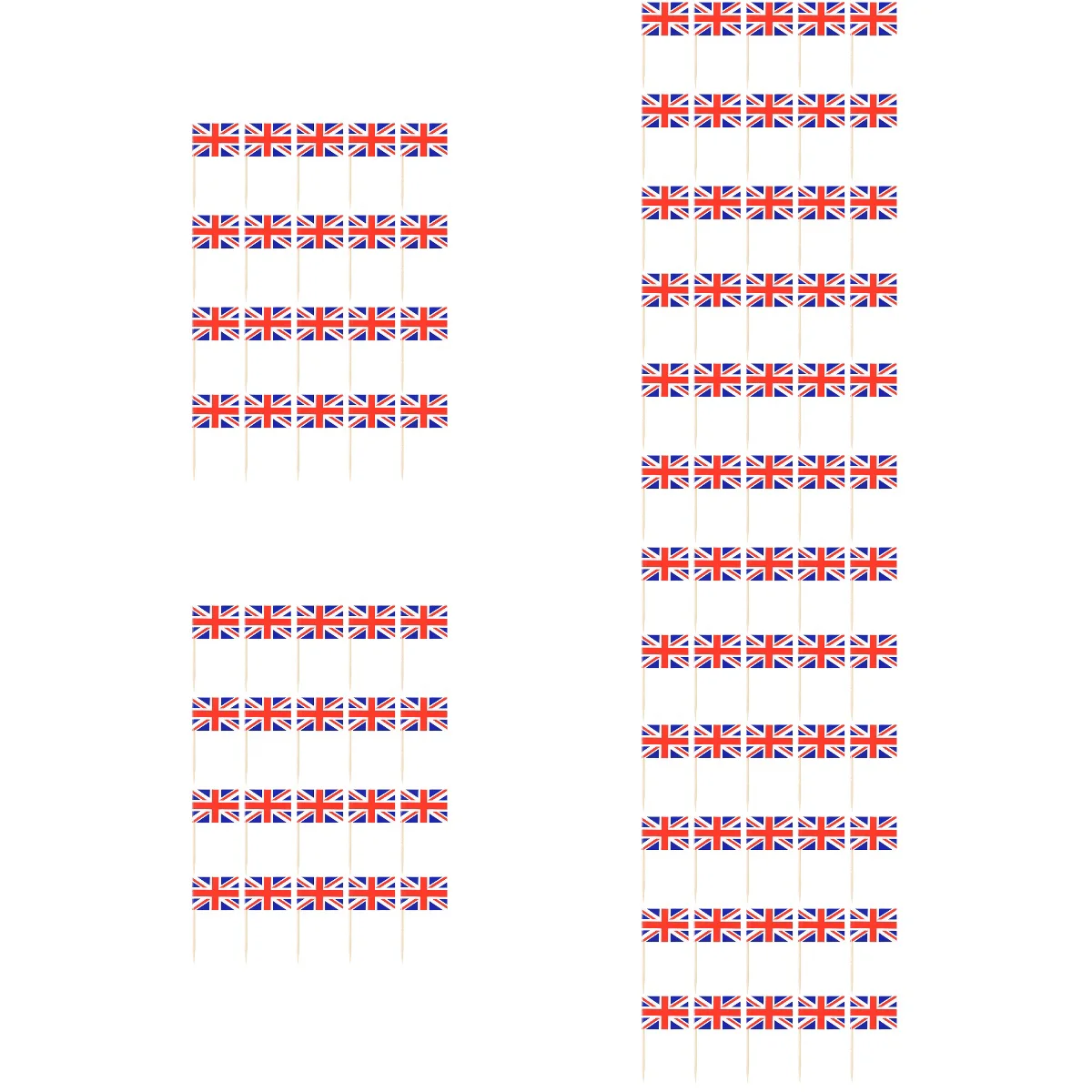 

Flags Flag Toothpick Uk Jack Unionmini British Cupcake Picks Day Fruit Cocktail Decoration Cake Independence
