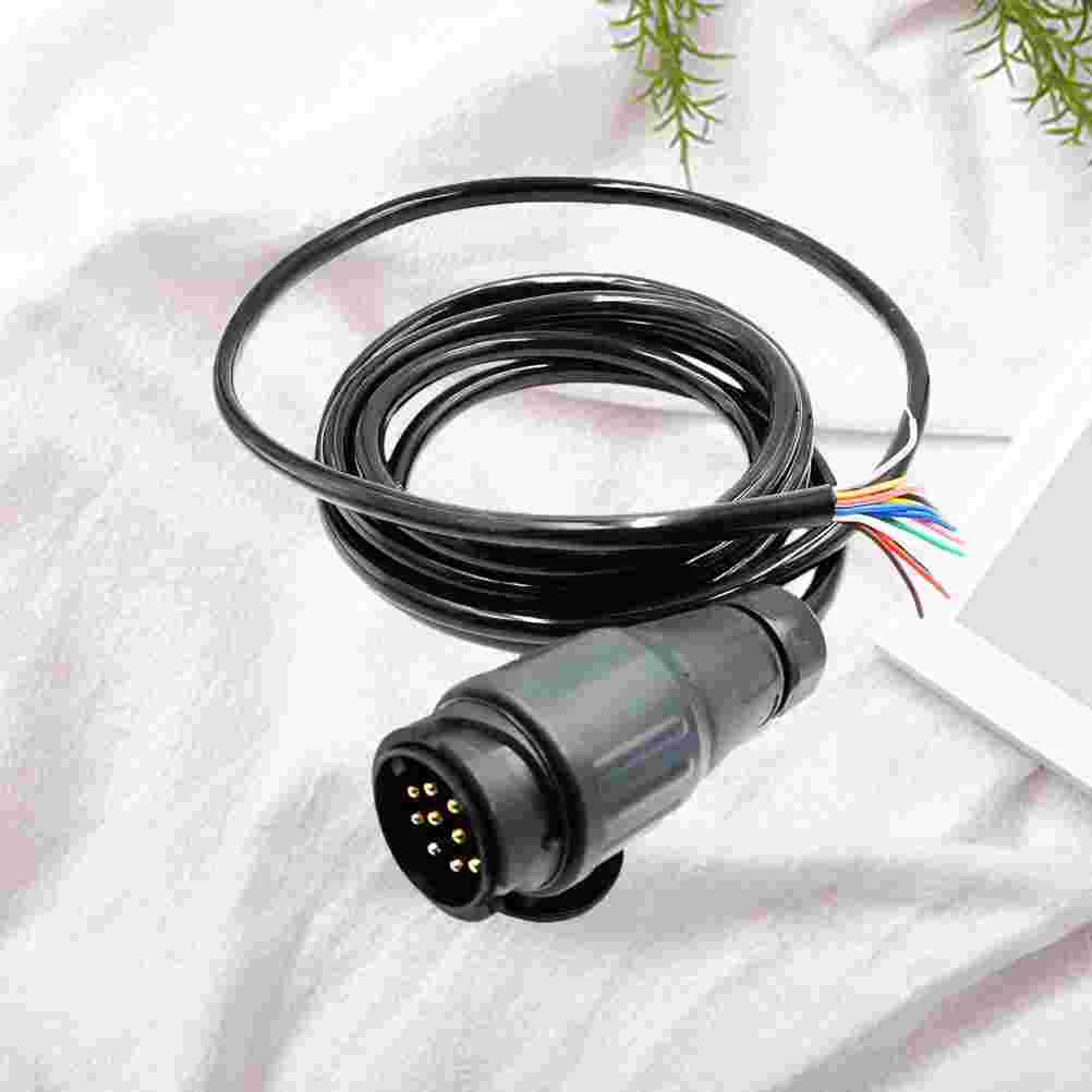 

12V European Standard Round Hole Plug Cable 13Pins to 7Pins Plug Adapter Electrical Converter Wire Harness Car Truck Trailer