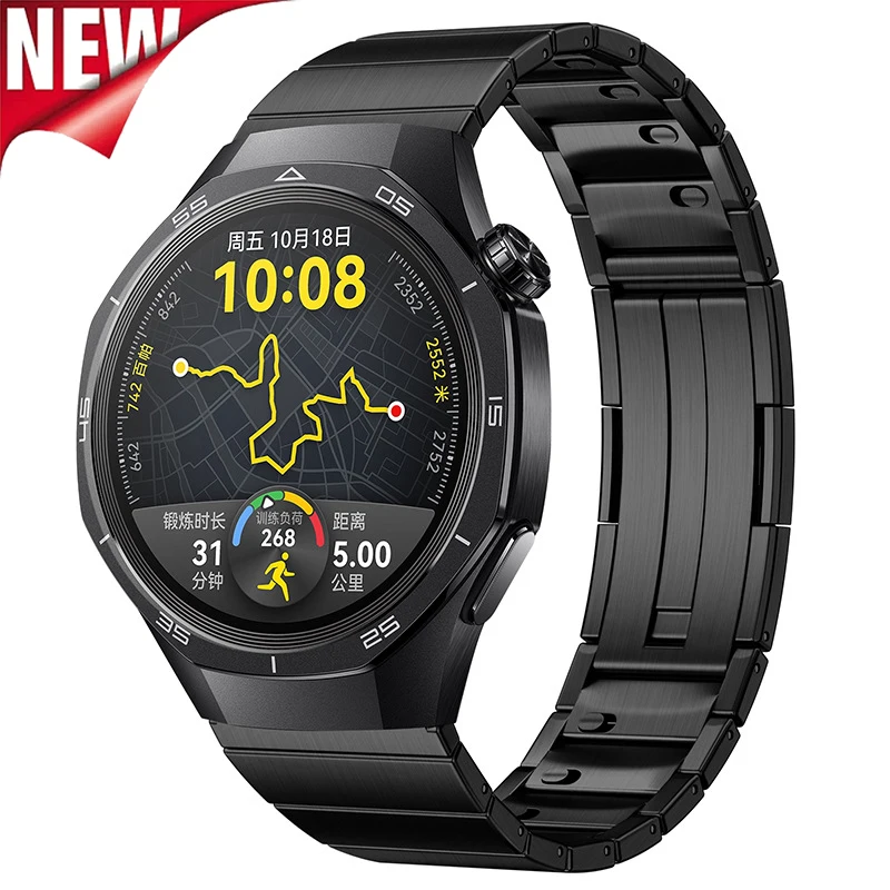 Фото Роскошный металлический ремешок с быстрым звеном 22 мм для Huawei Watch GT5 GT4Pro 3Pro Браслет из нержавеющей стали 46 мм для Huawei GT 5 Pro 46 мм №1