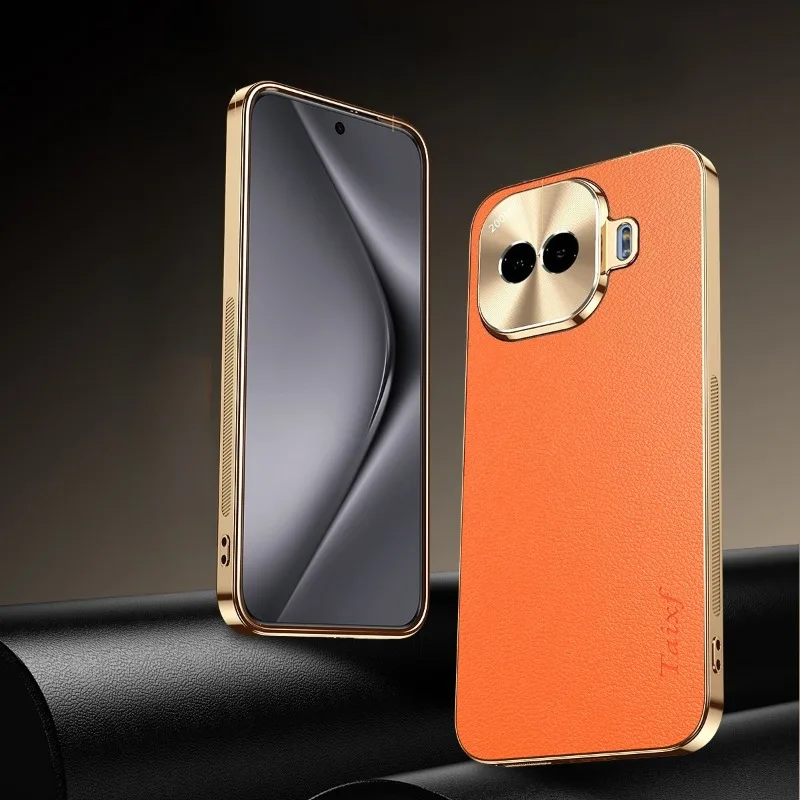 Фото Чехол для Vivo IQOO Z11 Turbo с покрытием из искусственной кожи, текстурой личи, противоударный, с защитой объектива, для iqoo Z11Turbo, бампер №4