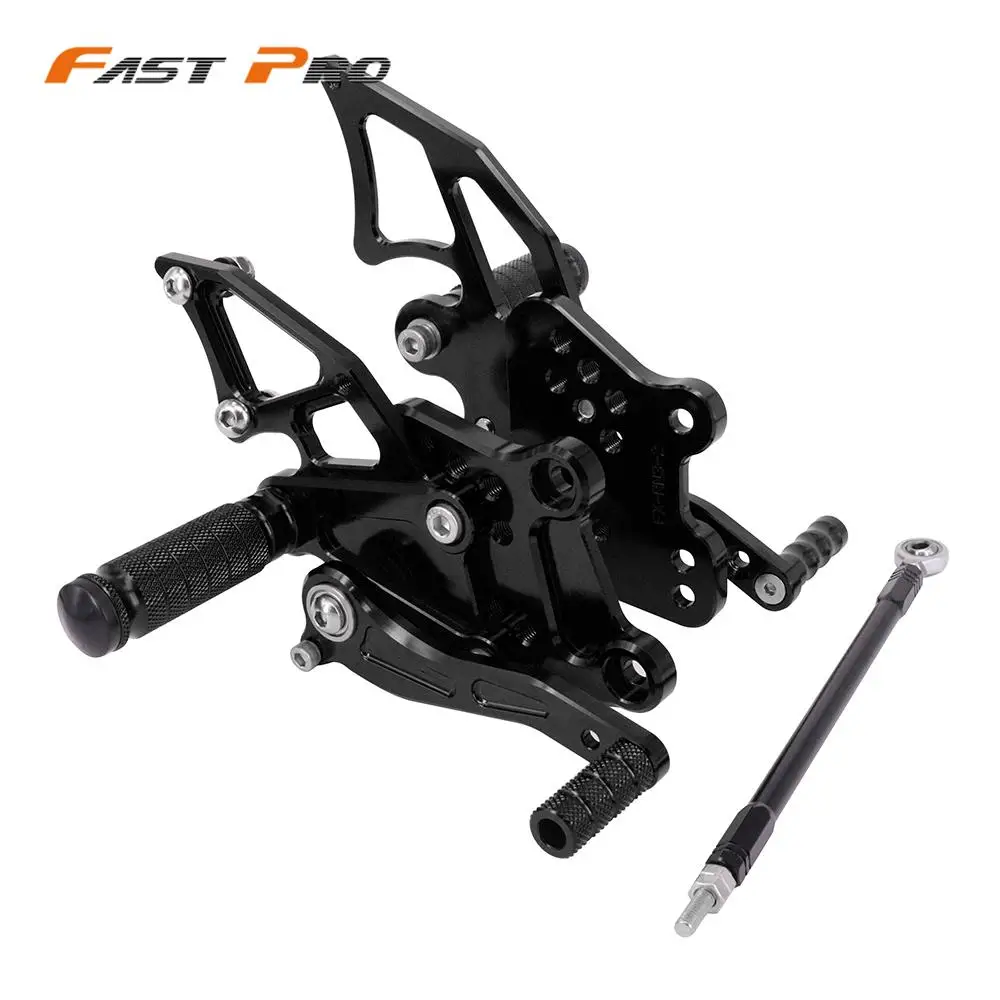 

CNC мотоциклетная Регулируемая заготовка подножки педали для KAWASAKI NINJA250 NINJA300 Z300 2013-2017 NINJA300R EX300 2013-2014