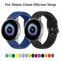 20mm 22mm watch band for samsung galaxy watch 43active 2huawei watch 3gt2 sports silicone bracelet wristband for amazfit gtr
