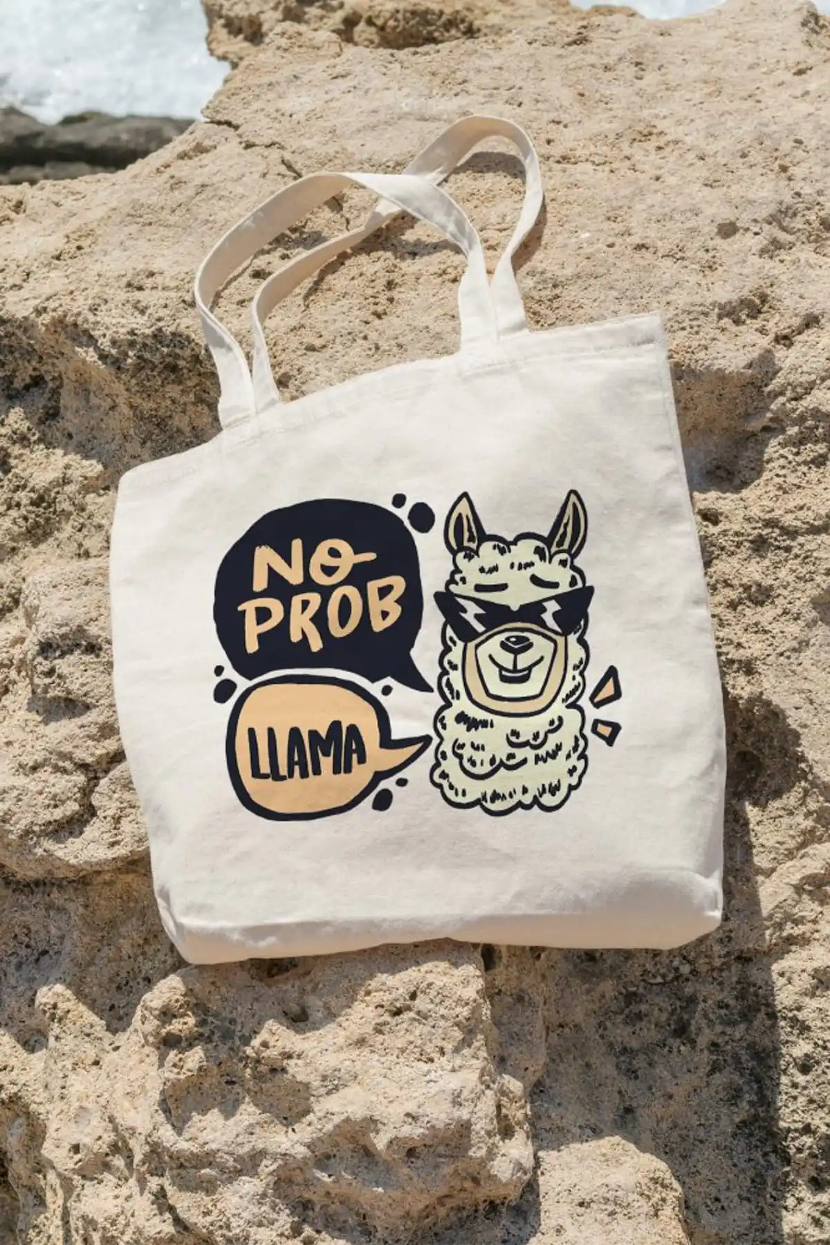 

Bag No Probe Llama Shopping Beach Cloth Bag