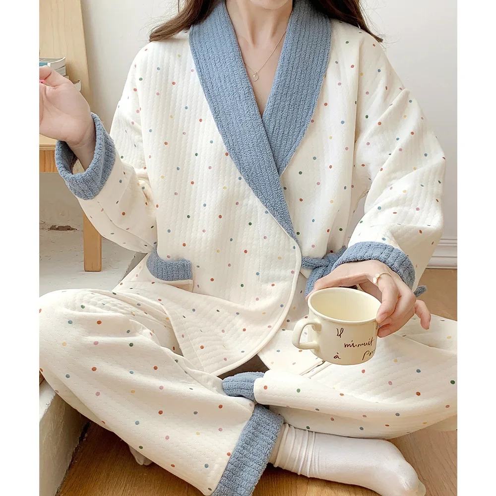 Осенняя Послеродовая одежда из чистого хлопка для беременных грудного