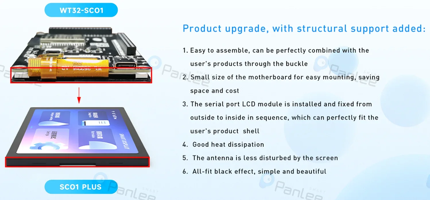 Обновление WT32-SC01 plus 16 МБ esp32 ЖК-дисплей hmi ЖК-плата макетная плата с 3 5 ЖК-дисплеем