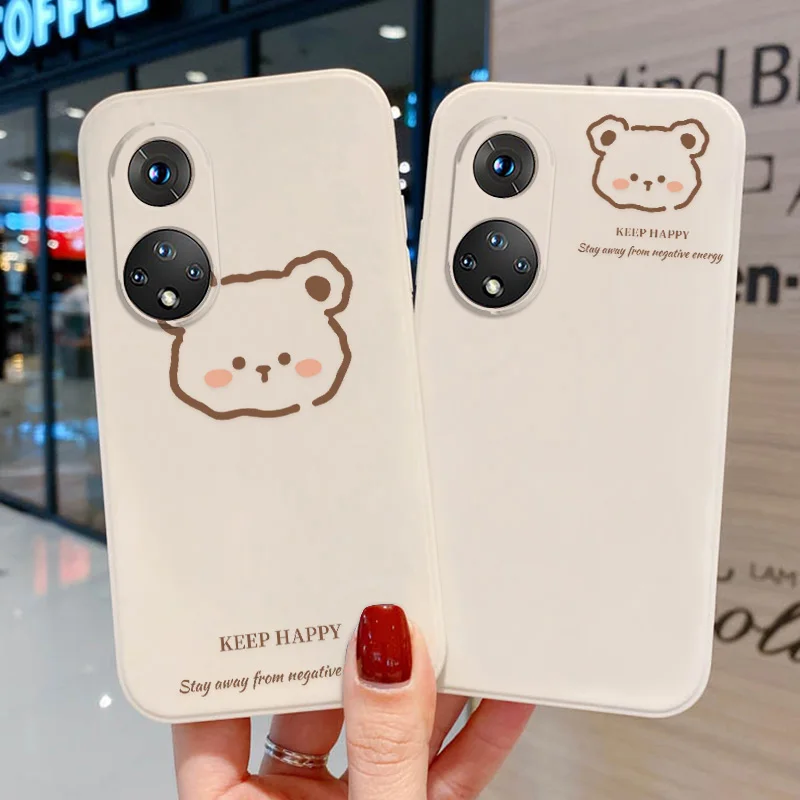 

Cute Bear Case For Huawei P30 Pro P50 Pro P30 P40 Lite Case Soft Funda Honor 9X Pro 20 50 Pro P Smart 2021 Y6 2019 Y5 2018 Cover