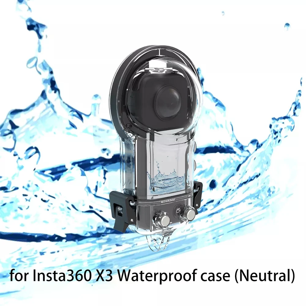 For Insta360 X3 Panoramic Camera Waterproof Shell Sealing Submersible Shell Action Camera Accessories New Product