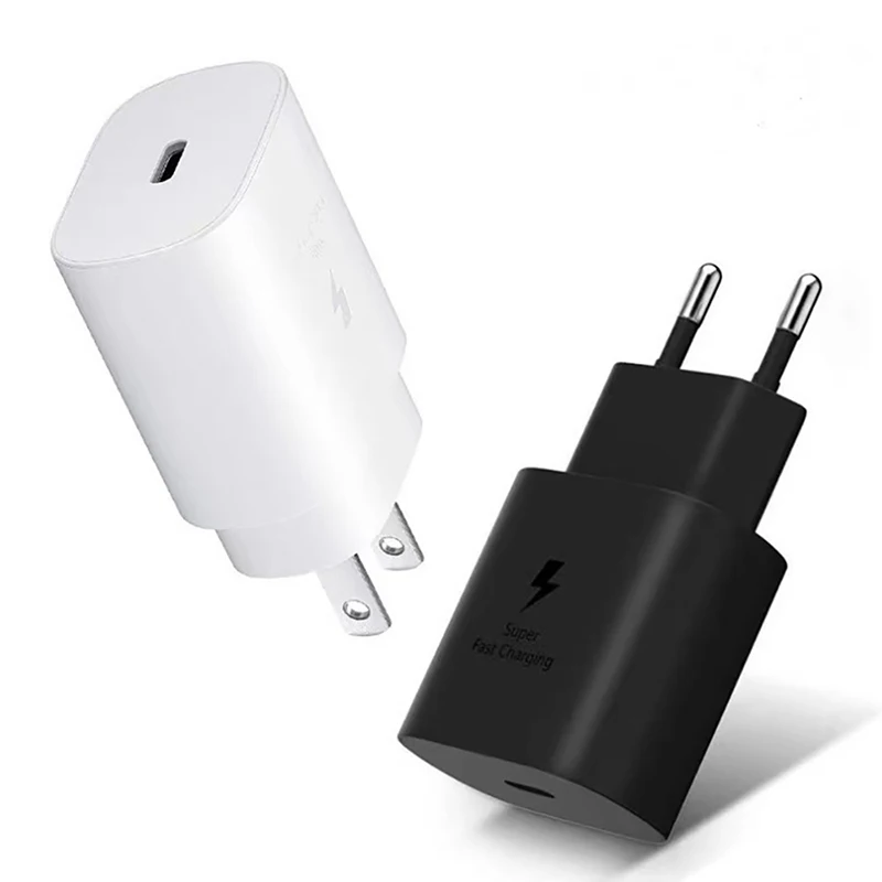 Original 25W Wall Charger Usb Type C Power Adapter Super Fast for  Galaxy S22 S21 Note20 Ultra S21+ Note 10 A71