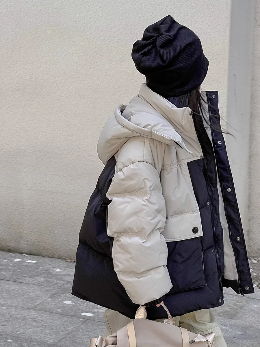 Детский пуховик с капюшоном на Возраст 4-12 лет