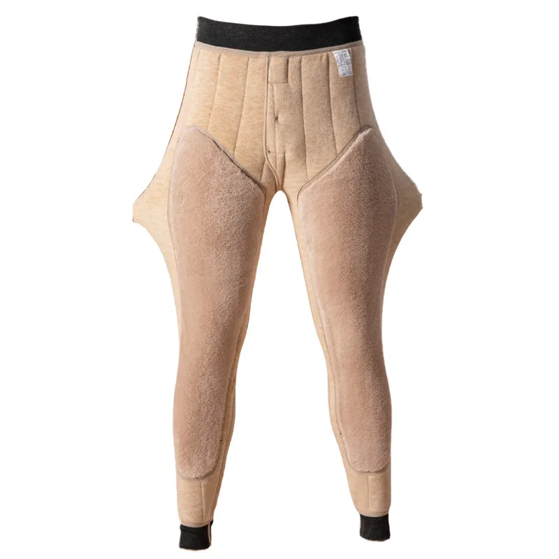 Зимние утепленные брюки мужские с длинными рукавами на флисовой подкладке