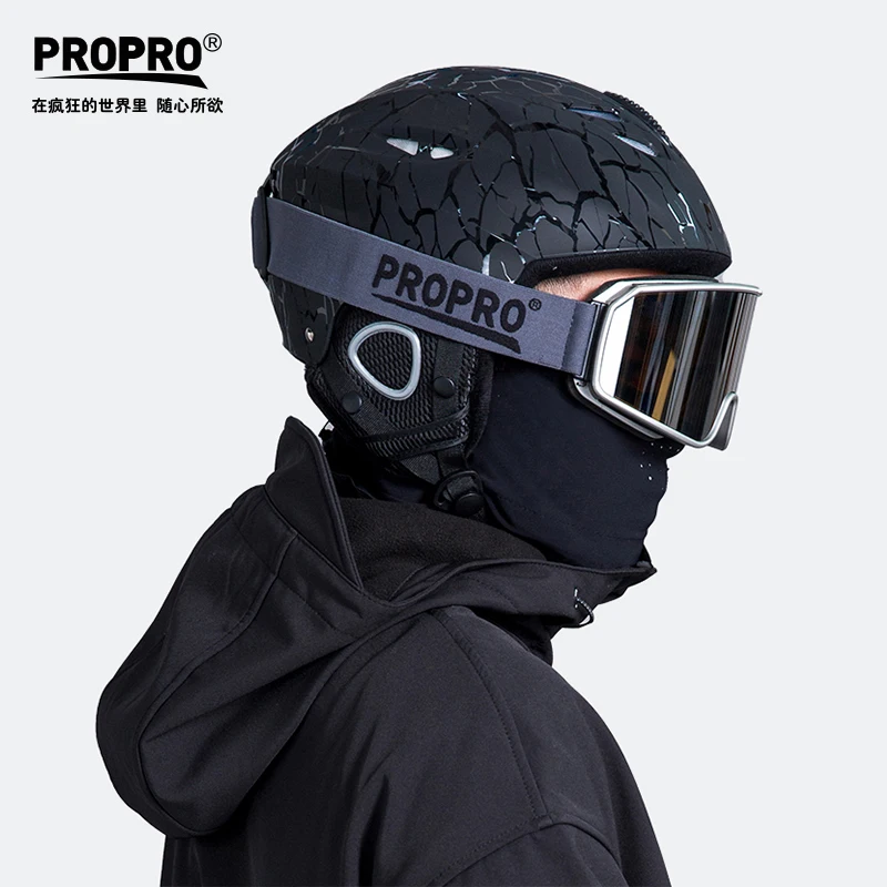Легкий лыжный шлем PROPRO с защитным цельнолитым шлемом для сноуборда
