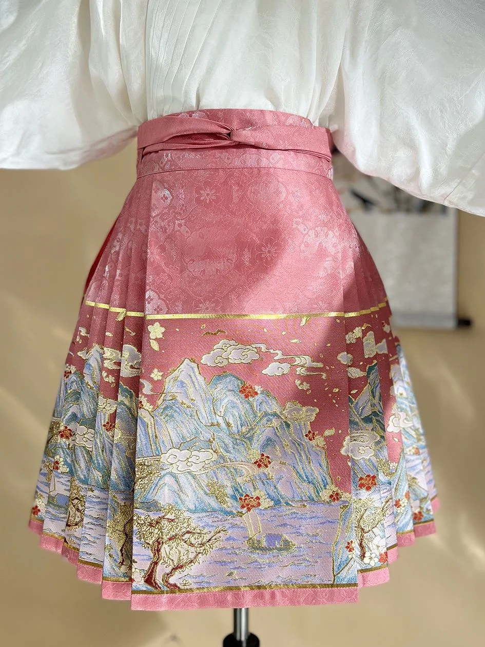 Лето 2023 новая короткая юбка с конским лицом белый короткий комплект