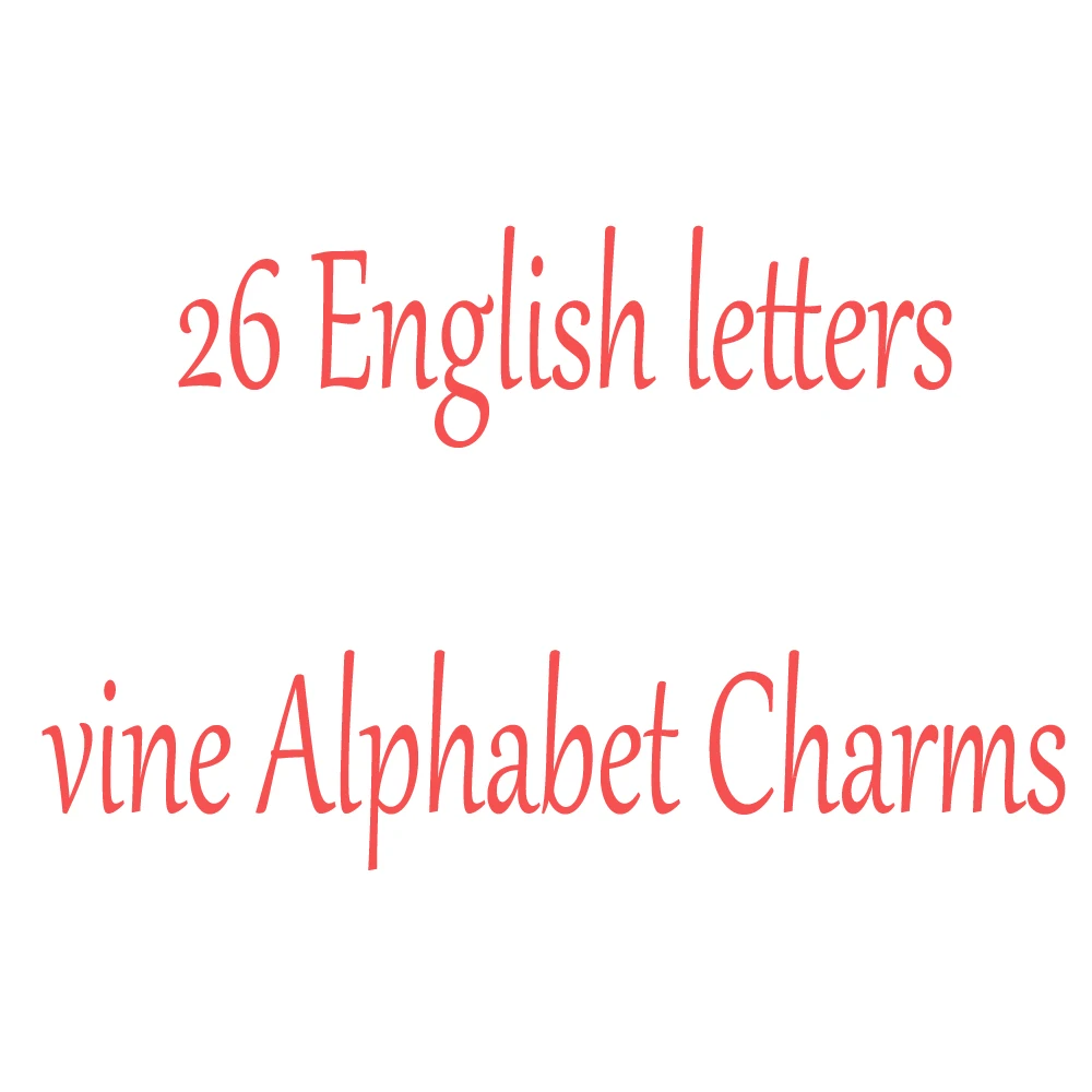 Новинка 2022 26 Φ английская буква имени бусины в форме цветка подходят для
