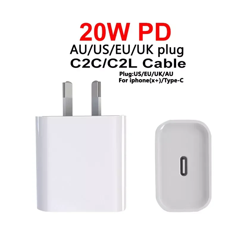 

Fast Charging 20W USB-C Type-C Charger Adapter Wall Plug 12 Pro Max mini 12Pro 11 Xs se ipad