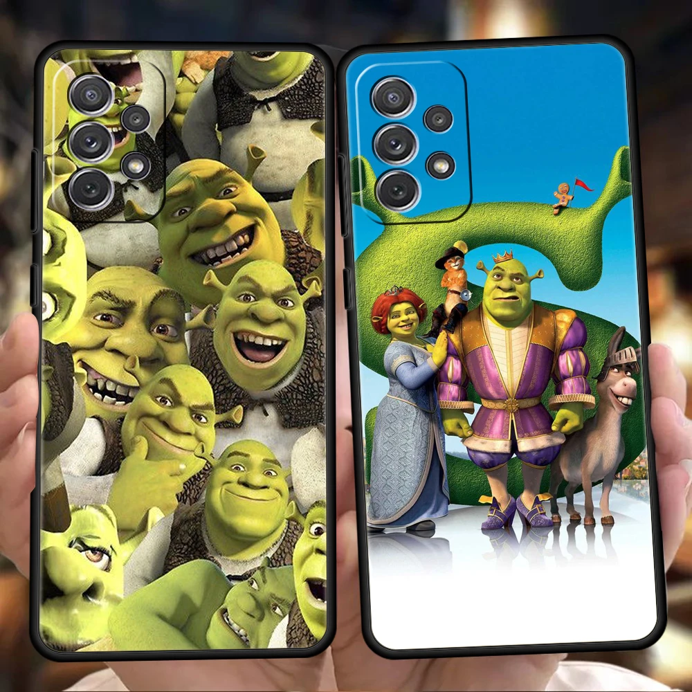 

Чехол для телефона BANDAI Шрек для Samsung Galaxy A51 A71 A32 A52 M31 M21 M22 5G 2021 Note 10 20 A01 A11 A21S A31 A41, мягкий чехол