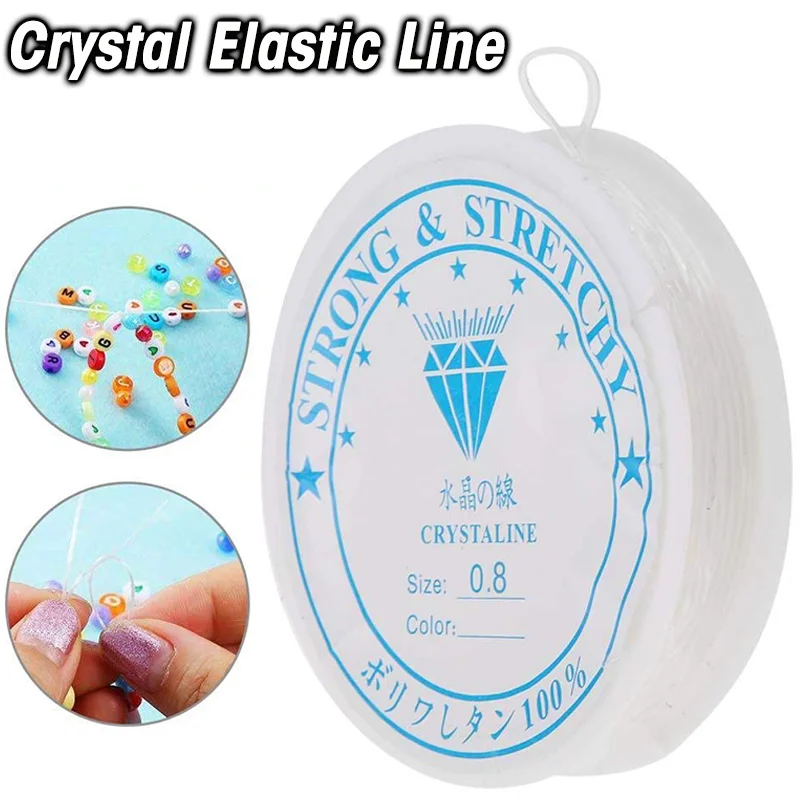 

0.4-1.2mm Elastic Beading Wire For Jewelry Making Transparent Crystal Jewelry String Line For DIY Bracelet Craft Jewelry Making