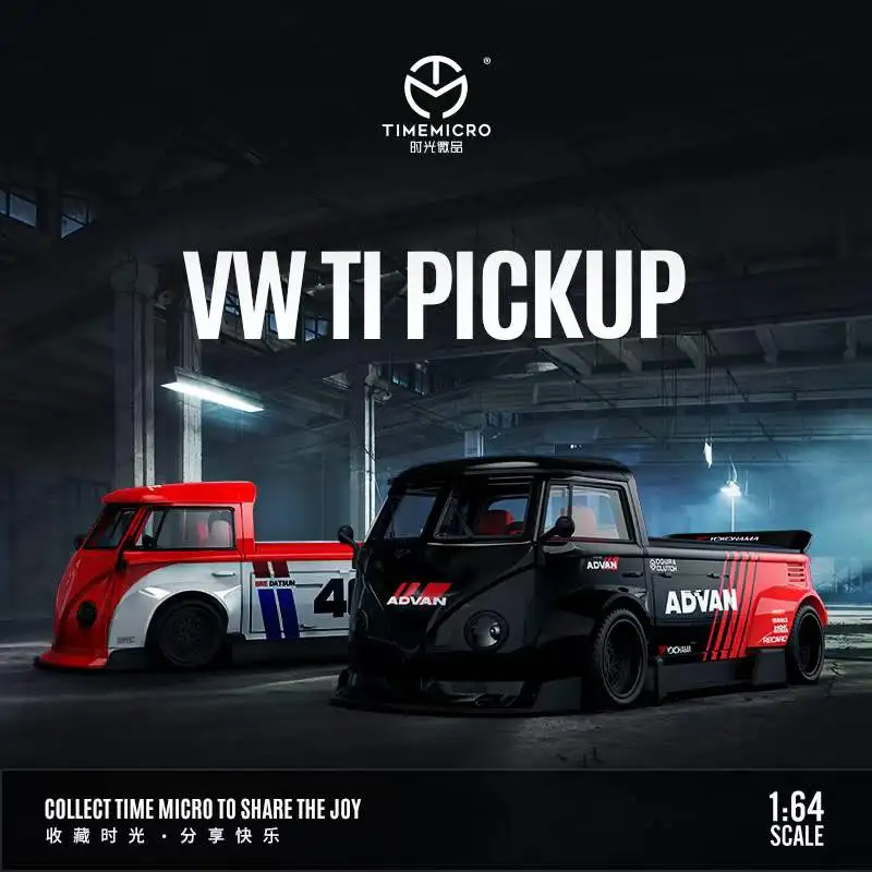 

TIME MICRO 1:64 T1 VAN Pickup Truck ADVAN / Datsun Diecast Model Car