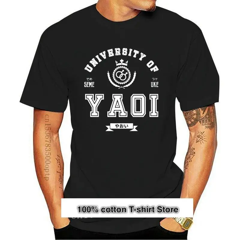 

Camiseta de Anime para hombres y mujeres, camisa para Otaku (para Yaoi FanGirl) de la Universidad de Yaoi, top