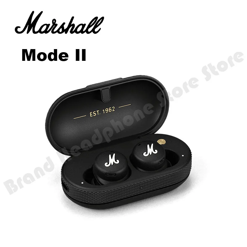 

Original Marshall MODE II Wireless Bluetooth Earbuds In-ear Sports Music Headphones Earplug with Mic Headset HK version
