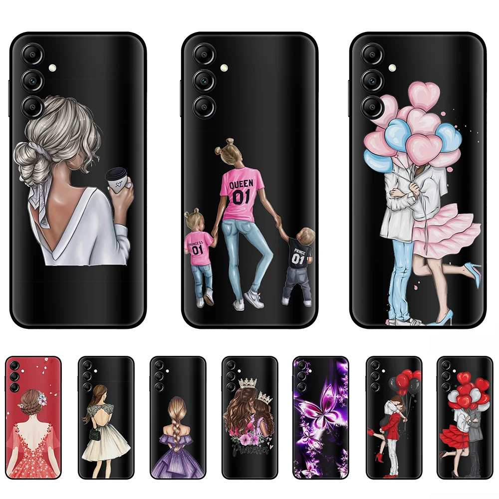 

for Samsung Galaxy A14 Case Soft Tpu 6.6inch luxury Shockproof Black Cover on GalaxyA 14 non slip SM-A145F ultra thin