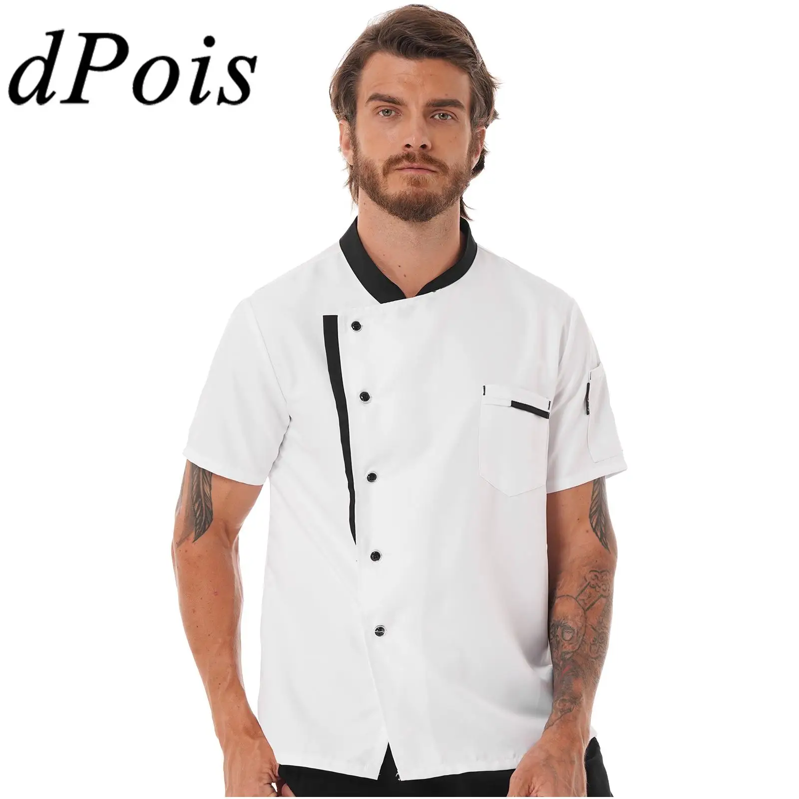 

Unisex Chef Jacket Mens Chef Jacket Restaurant Kitchen Chef Uniform Hotel Kitchen Cooking Clothes Restaurant Catering Chef Shirt