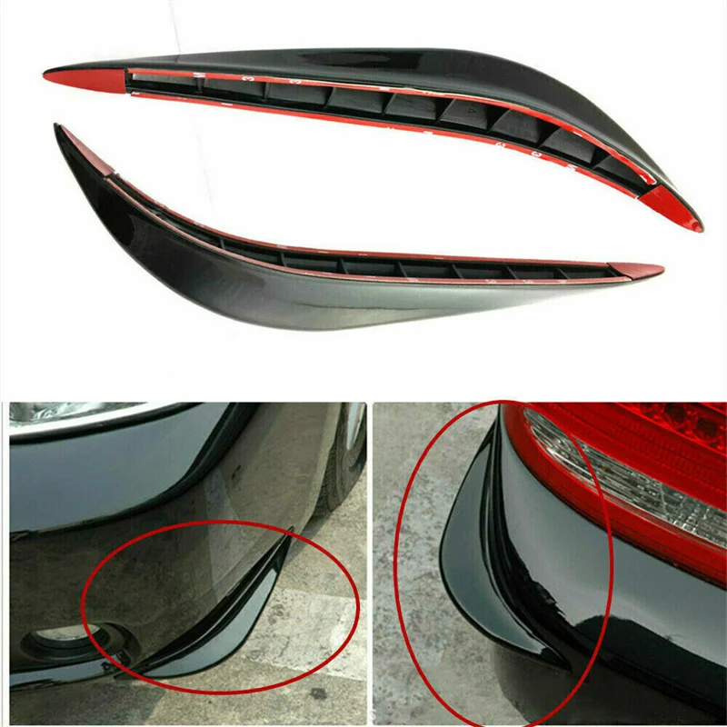 

2pcs Car Styling Universal Rubber Car Bumper Corner Protector Stickers Guards Buffer Trim Molding Anti-Scratch Protection Strip