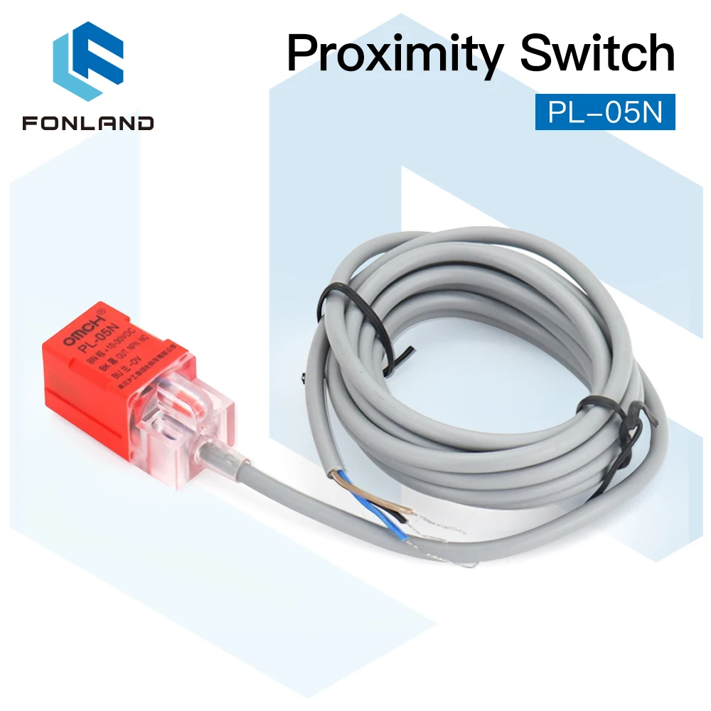 

FONLAND Inductive Proximity Sensor Switches PL-05N 5mm NPN Out DC10-30V Normal Open NEW for Laser Cutting Machine