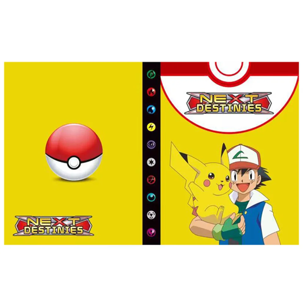 

Anime 240 Pieces Pokemon Card Album Book Ash Pikachu Favorites Binder Folder Christmas Children's Toy Gift