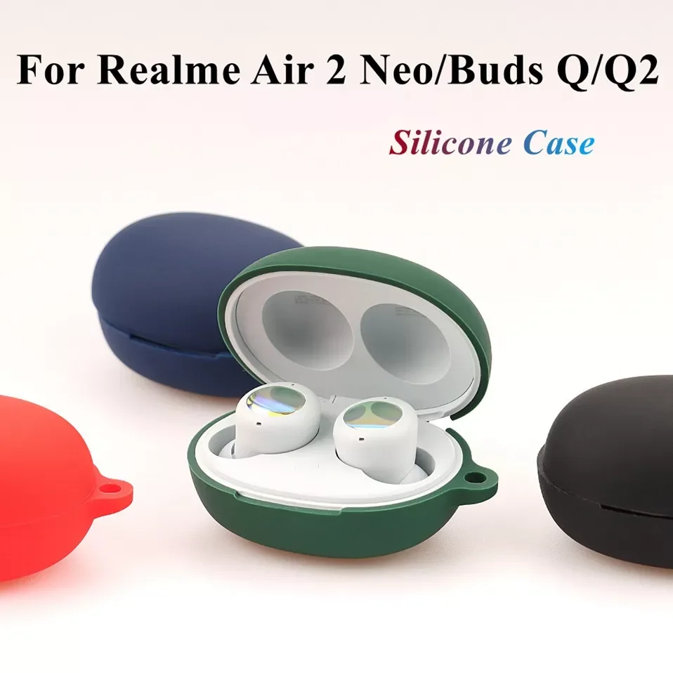 

Protective Case For Realme Buds Air 3 2 Neo Buds Q Q2 Silicone Earphone Shell Cover For realme buds air3 Q2S Protector