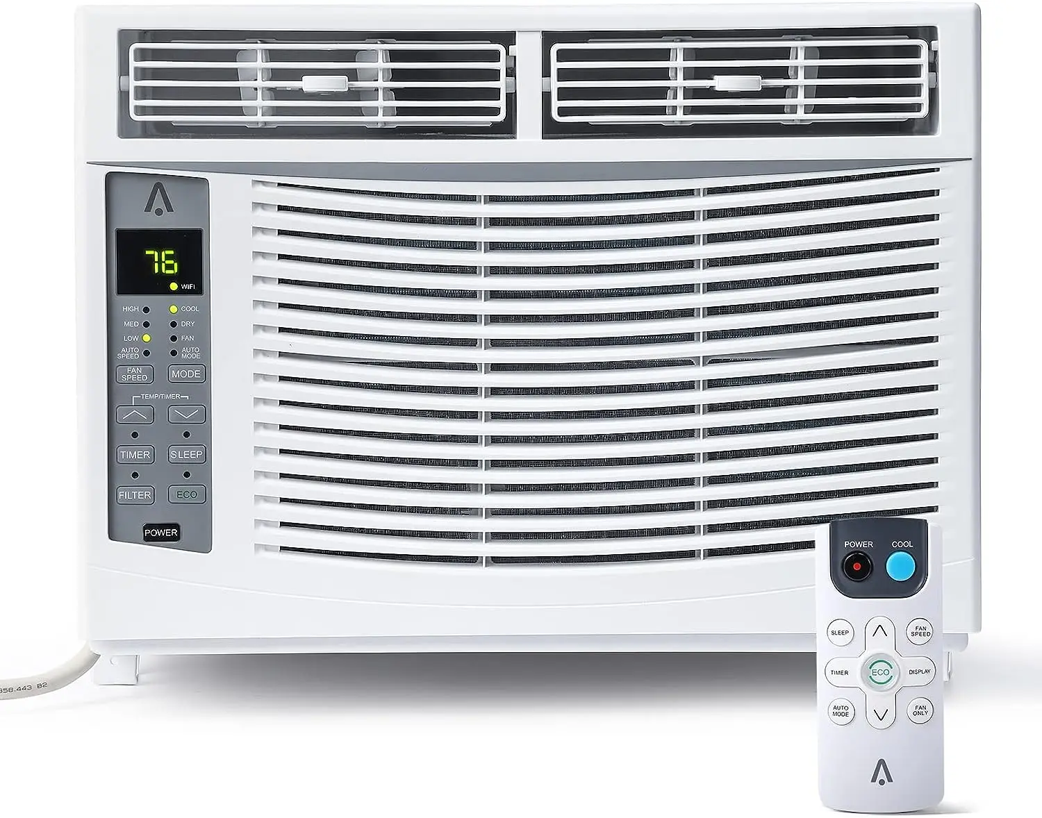 

Умный оконный блок кондиционера 6000 BTU, 110-115 В переменного тока с дистанционным управлением/приложением и осушением, экономией энергии, Qui