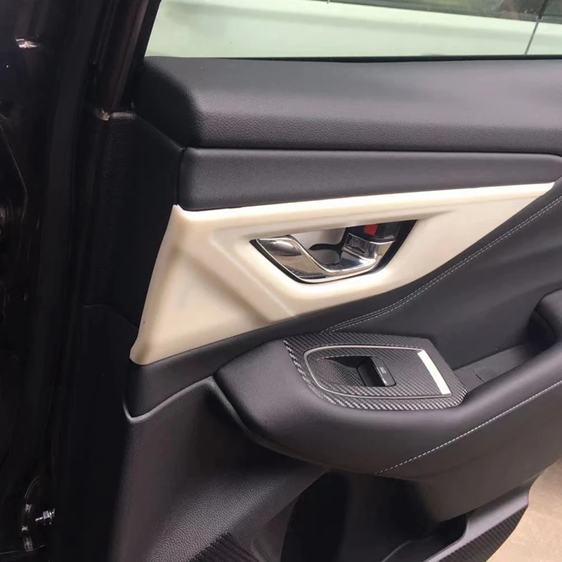 

4 шт., внутренняя дверная ручка из углеродного волокна для Subaru Outback 2020 2021 2022