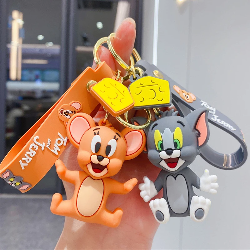 

Voikukka Jewelry Cartoon Role Tom Cute Cat Keychain Car Bag Toy Pendant Key Chain For Kids Women Gifts Wholesale