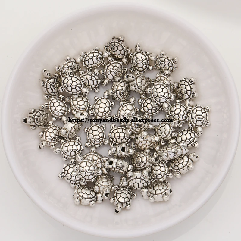 

(50Pcs / Lot !) Zinc Alloy Tibetan Antique Silver European Charm Spacer Beads For Jewelry Making Size 10x8mm HA12260B